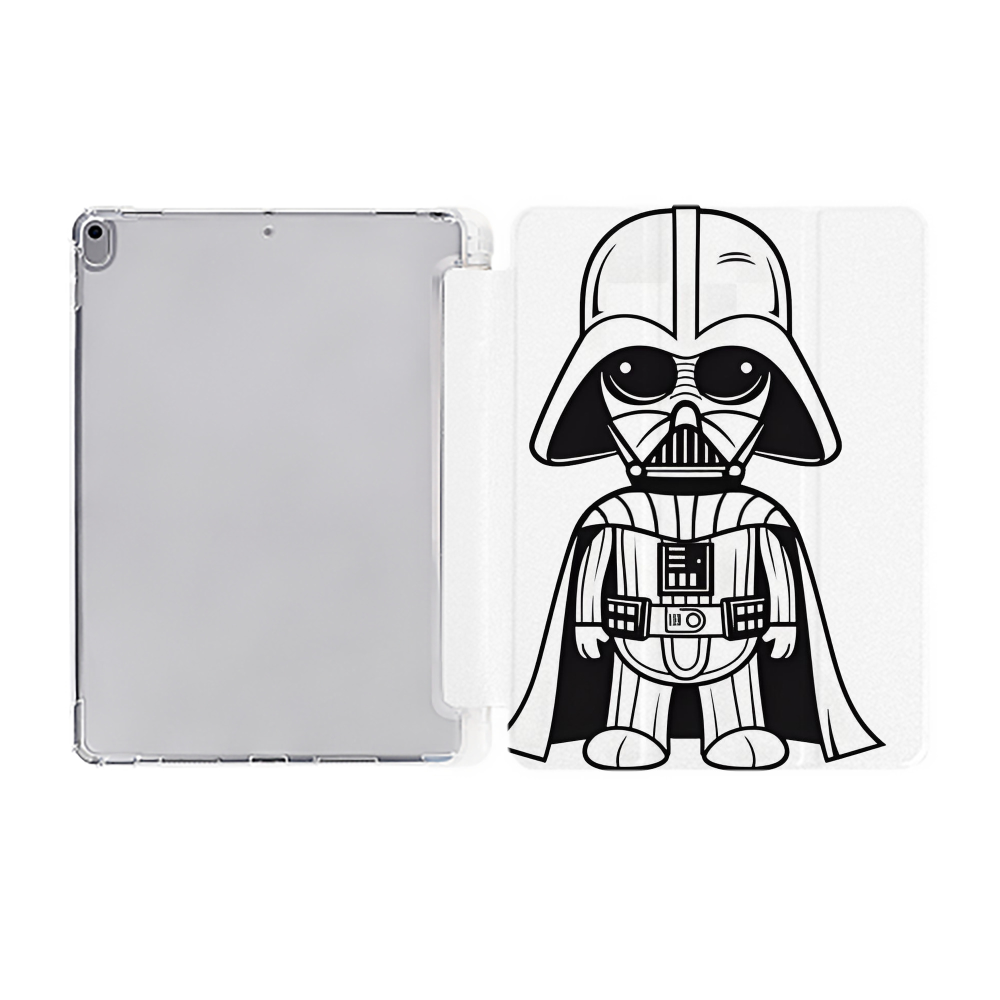 （画像用） スター・ウォーズ Star Wars IPad ケース ペン収納付き 三つ折りスタンド PUレザー×シリコン 対応機種9.5/10.5/10.9インチ